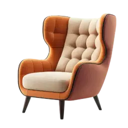 Comfy Two-Tone Accent Chair