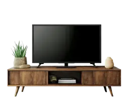 Rustic Wooden TV Console