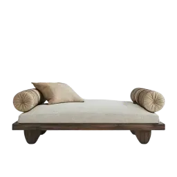 Wooden Frame Daybed with Cushions